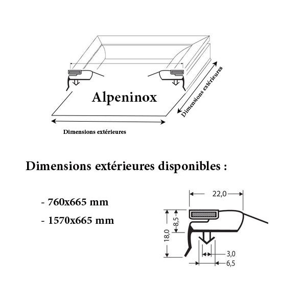 	JOINT CADRE MAGNETIQUE ADAPTABLE ALPENINOX MODELE 2