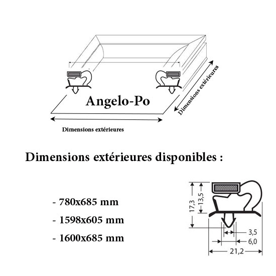 JOINT CADRE MAGNETIQUE ADAPTABLE ANGELO PO