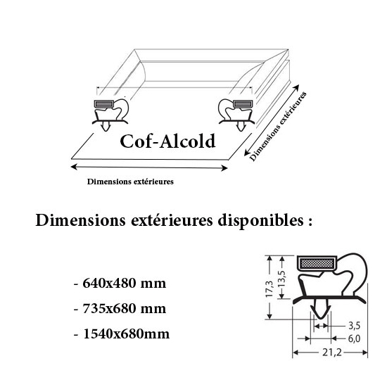 JOINT CADRE MAGNETIQUE ADAPTABLE COF-ALCOLD