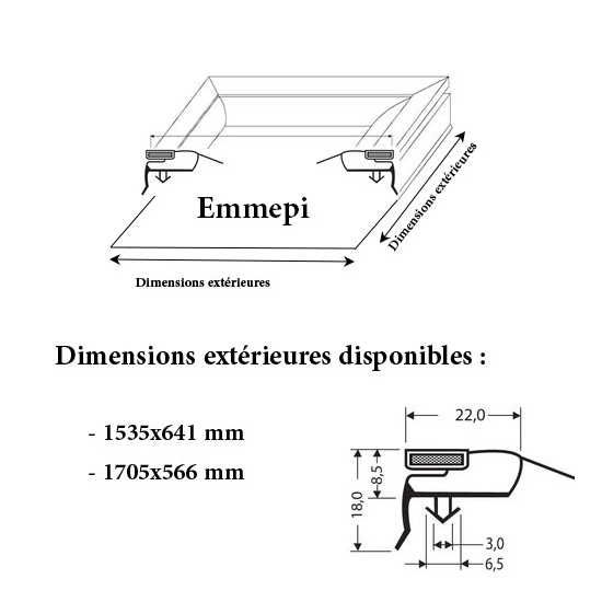 JOINT CADRE MAGNETIQUE ADAPTABLE EMMEPI