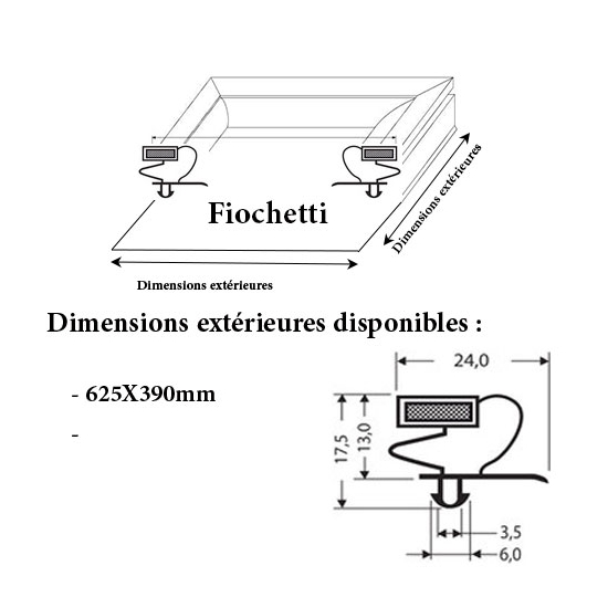 JOINT CADRE MAGNETIQUE ADAPTABLE FIOCHETTI MODELE 2