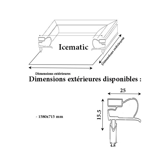 JOINT CADRE MAGNETIQUE ADAPTABLE ICEMATIC