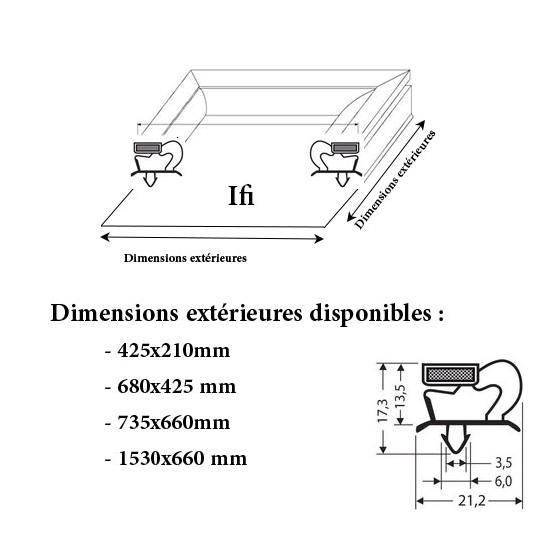 JOINT CADRE MAGNETIQUE ADAPTABLE IFI