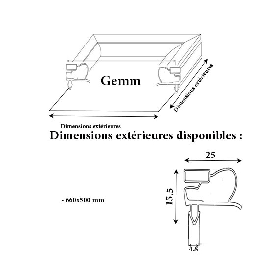 JOINT CADRE MAGNETIQUE ADAPTABLE GEMM