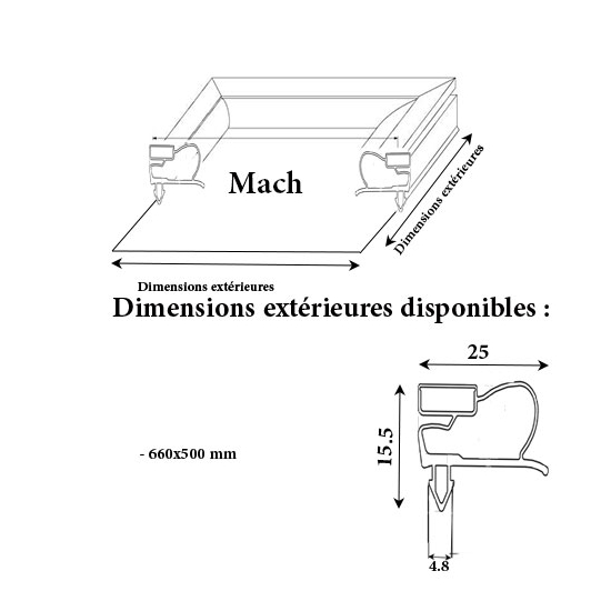 JOINT CADRE MAGNETIQUE ADAPTABLE MACH