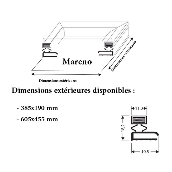 JOINT CADRE MAGNETIQUE ADAPTABLE MARENO MODELE 3