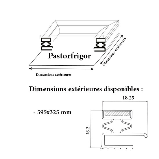 JOINT CADRE MAGNETIQUE ADAPTABLE PASTORFRIGOR