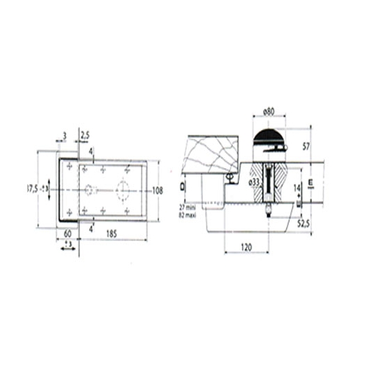 POIGNEE FERMOD 921 INOXYDABLE