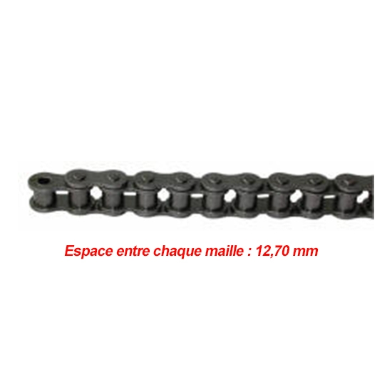 CHAINE DE TRANSMISSION SIMPLE PAS DE 12.70 MM