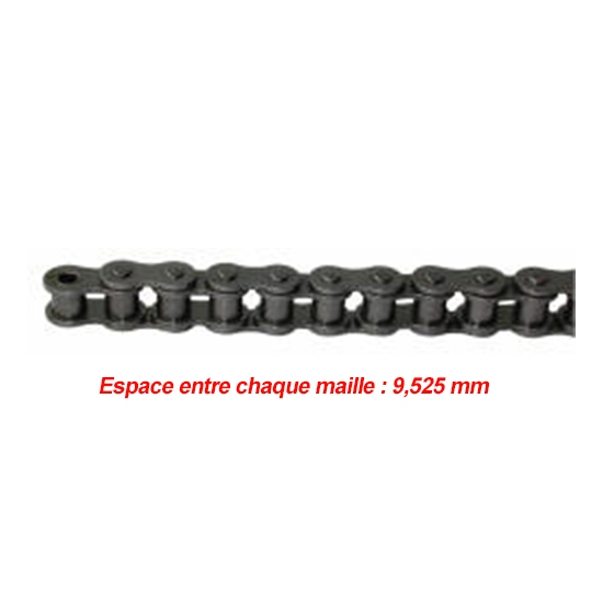 CHAINE DE TRANSMISSION SIMPLE PAS DE 9.525 MM