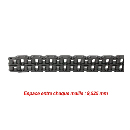 CHAINE DE TRANSMISSION DOUBLE PAS DE 9.525 MM