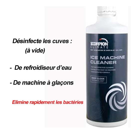 NETTOYANT REFROIDISSEUR D EAU -  MACHINE A GLACONS