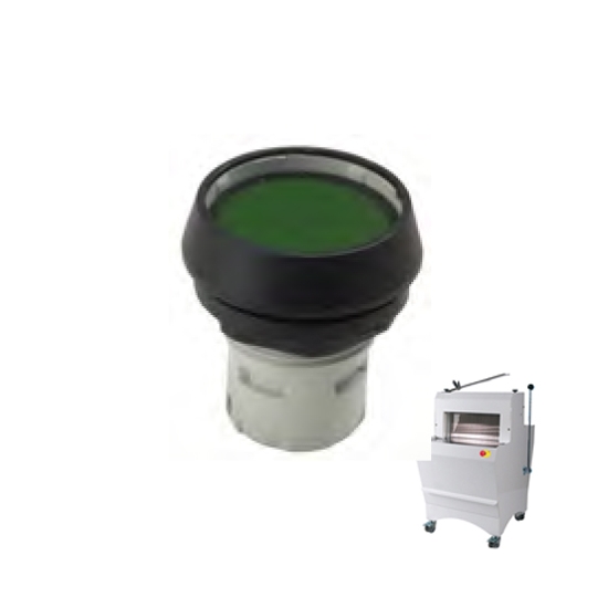 BOUTON VERT LUMINEUX JAC