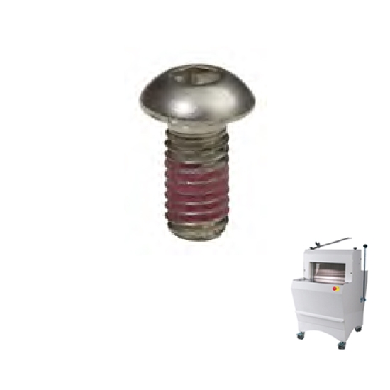 VIS INOX JAC TETE BOMBEE AVEC FREIN FILET