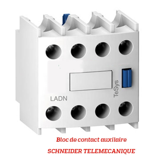 BLOC DE CONTACT AUXILIAIRE - SCHNEIDER TELEMECANIQUE - Type LADN