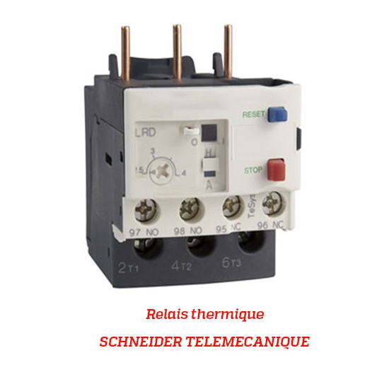 RELAIS DE PROTECTION THERMIQUE - SCHNEIDER TELEMECANIQUE - TYPE LRD