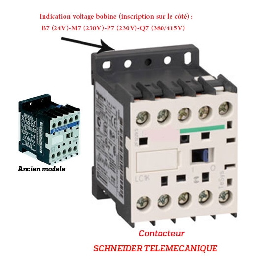 CONTACTEUR  - SCHNEIDER TELEMECANIQUE - Type LC1K - 9 AMPERES