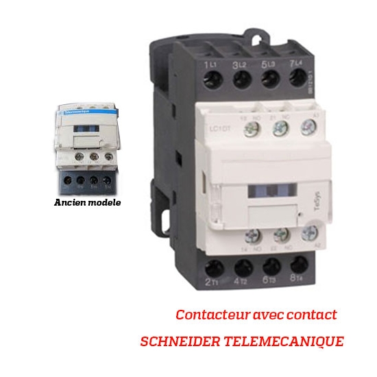 CONTACTEUR AVEC CONTACT - SCHNEIDER TELEMECANIQUE - Type LC1DT - 20 AMPERES