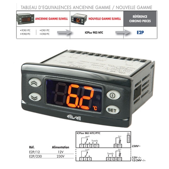 REGULATEUR ELIWELL-PC901-PC902-IC901-IC902