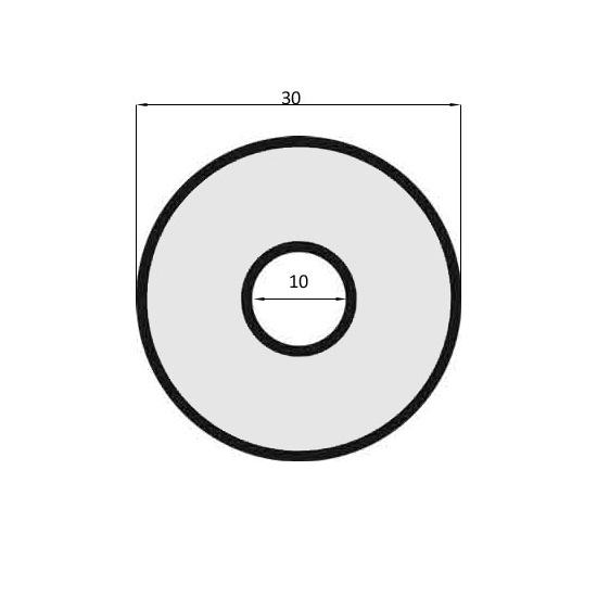 JOINT DE VITRE SEMI-PLEIN POUR FOUR REAL DIAMETRE 30 MM