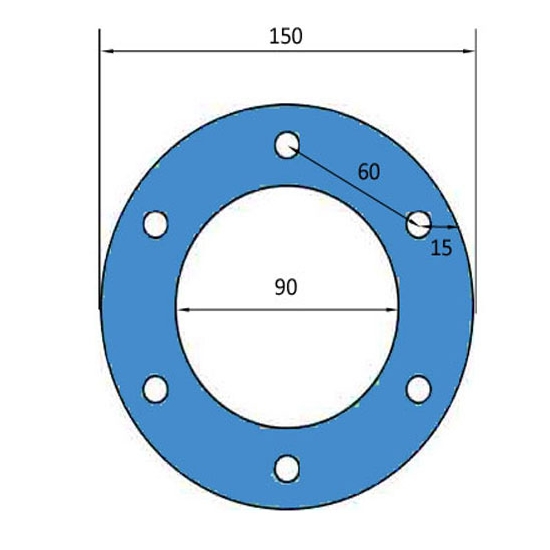 JOINT INJECTEUR A BUEE DIAMETRE EXTERIEUR 150 MM  POUR FOUR GUYON