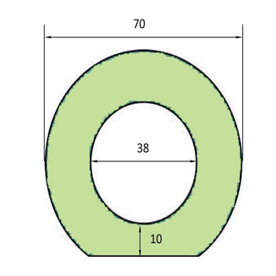 JOINT POUR APPAREIL A BUEE DIAMETRE EXTERIEUR 70 MM  ADAPTABLE  FOUR BONGARD