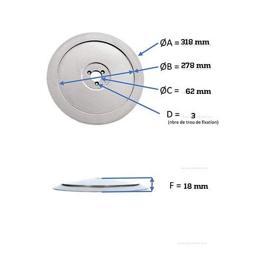 LAME TRANCHEUSE - BERKEL - Ø 318 MM