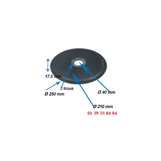 LAME COUPE JAMBON - OMAS - Ø  250 MM  