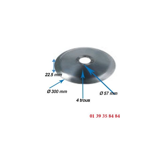 LAME COUPE JAMBON - OMAS - Ø  300 MM