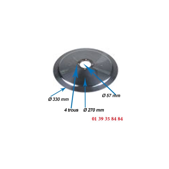 LAME COUPE JAMBON - OMAS - Ø  330 MM 