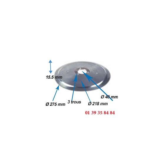 LAME COUPE JAMBON -  SIRMAN - Ø  275 MM 