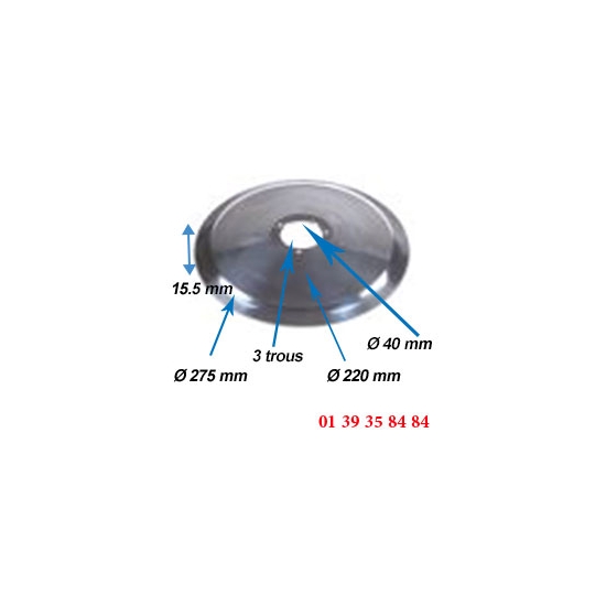 LAME COUPE JAMBON -  SIRMAN - Ø  275 MM - 
