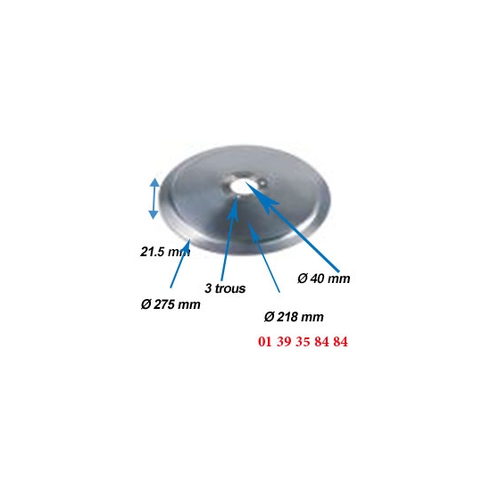 LAME COUPE JAMBON -  SIRMAN - Ø  275 MM - 