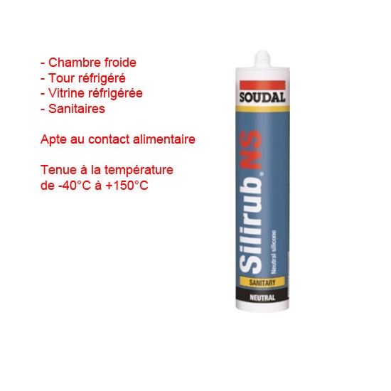 SILICONE CHAMBRE FROIDE-TOUR-VITRINE-SANITAIRE