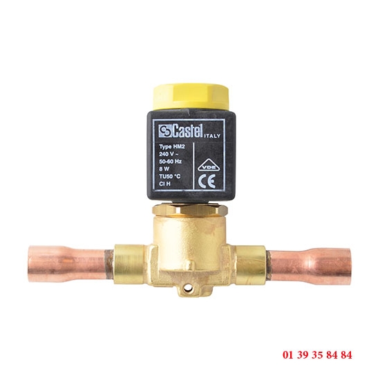 ELECTROVANNE FROID NORMALEMENT FERMEE RACCORDS A SOUDER ODF ADAPTABLE CASTEL