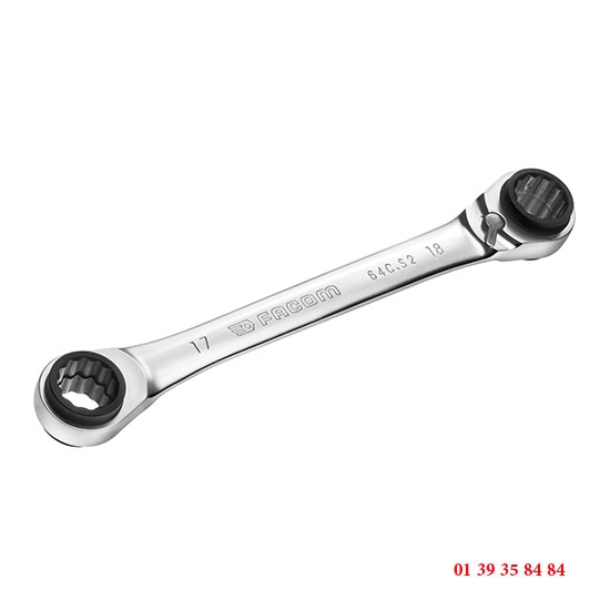 CLES POLYGONALES A CLIQUET 4 EN 1- FACOM L ORIGINAL