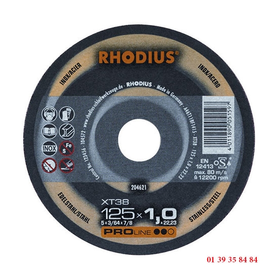 DISQUES A TRONCONNER LES INOX L'ORIGINAL - RHODIUS