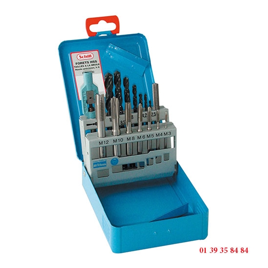 COFFRET L'ORIGINAL - SCHILL - 7 TARAUDS MACHINE