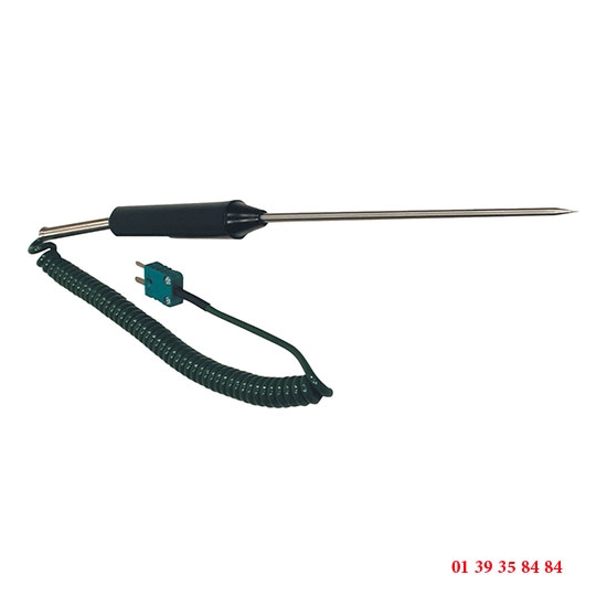 SONDE A PIQUER THERMOCOUPLE K - Longueur 150 mm - Ø 4 mm