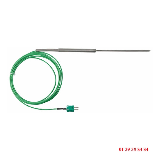 SONDE A PIQUER THERMOCOUPLE K - Longueur bulbe 150 mm - Ø bulbe 3 mm