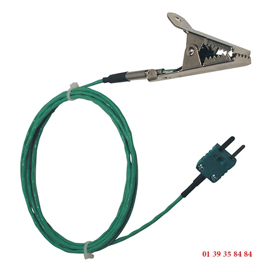 SONDE PINCE CROCODILE THERMOCOUPLE K - Longueur 2 m
