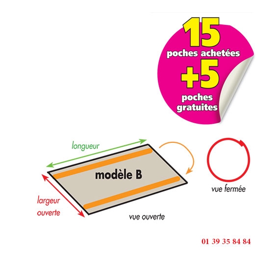 GOUTTIERES POCHE DE BALANCELLE ADAPTABLE  BONGARD* - Fermées par bande auto agrippante