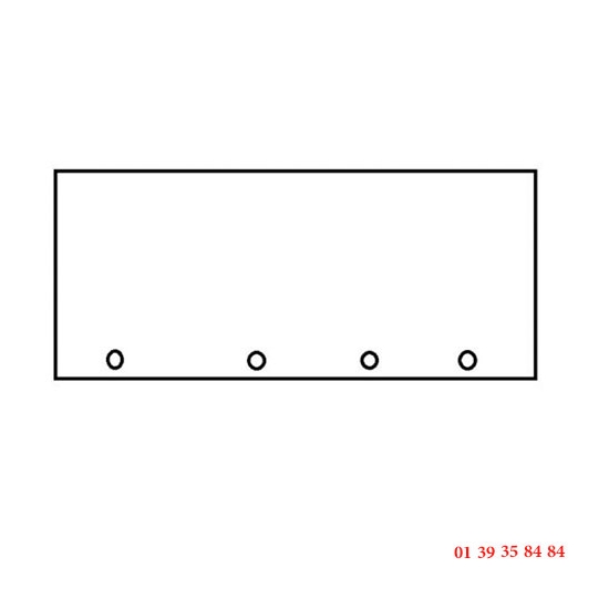 VITRE 755X315 FAS LOGIU.POUR FOUR ANGOULVANT