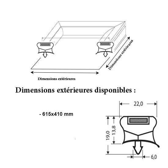 JOINT MAGNETIQUE 615X410
