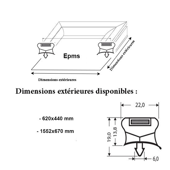 JOINT MAGNETIQUE ADAPTABLE EPMS