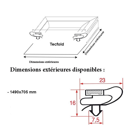 JOINT MAGNETIQUE ADAPTABLE TEFCOLD