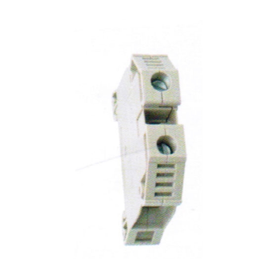 BORNE BEIGE POUR RAIL DIN