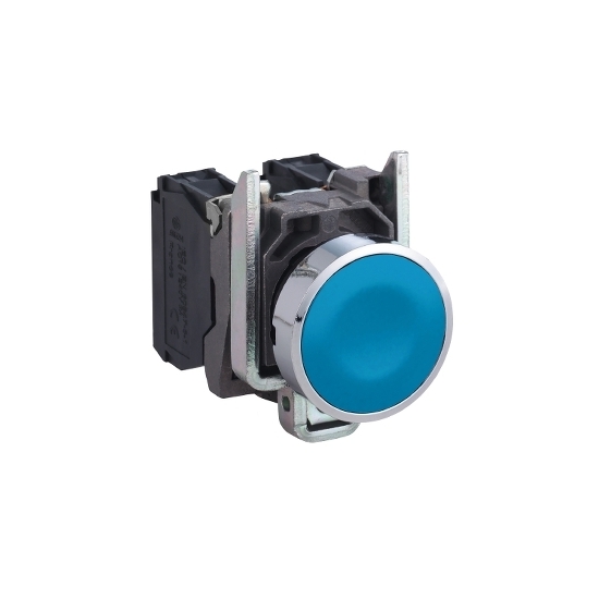 BOUTON POUSSOIR COMPLET BLEU SCHNEIDER TELEMECANIQUE