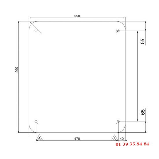 VITRE EUROFOURS 550X990MM