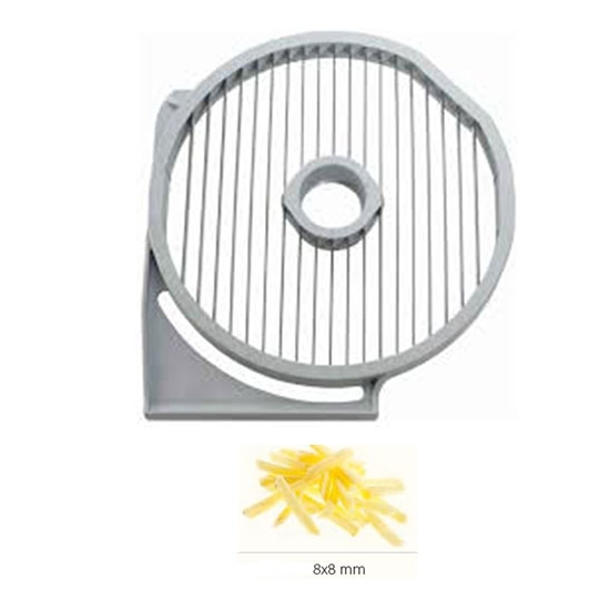 GRILLE FRITES - 8x8 MM - DITO SAMA - pour coupe-légumes TRK - TRS - TR210